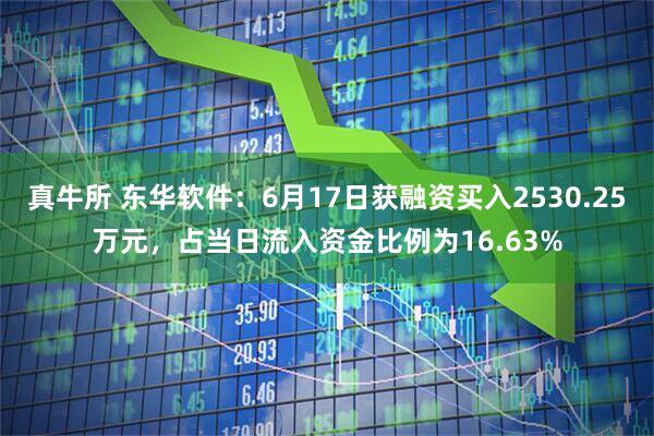 真牛所 东华软件：6月17日获融资买入2530.25万元，占当日流入资金比例为16.63%